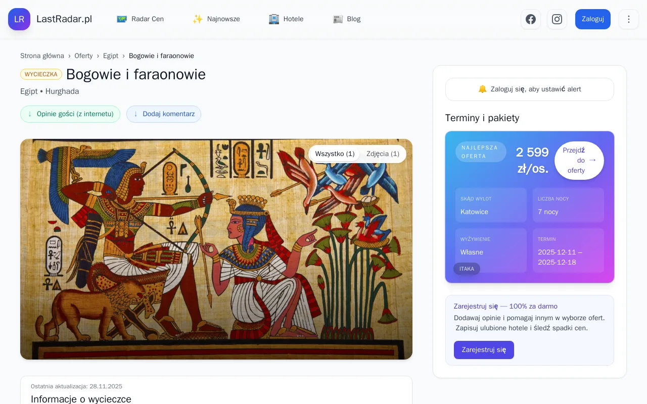 Egipt All Inclusive - budżet i wiza 2026