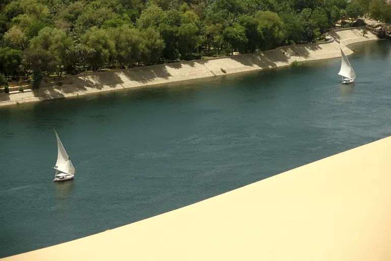 Felucca na Nilu w Asuanie
