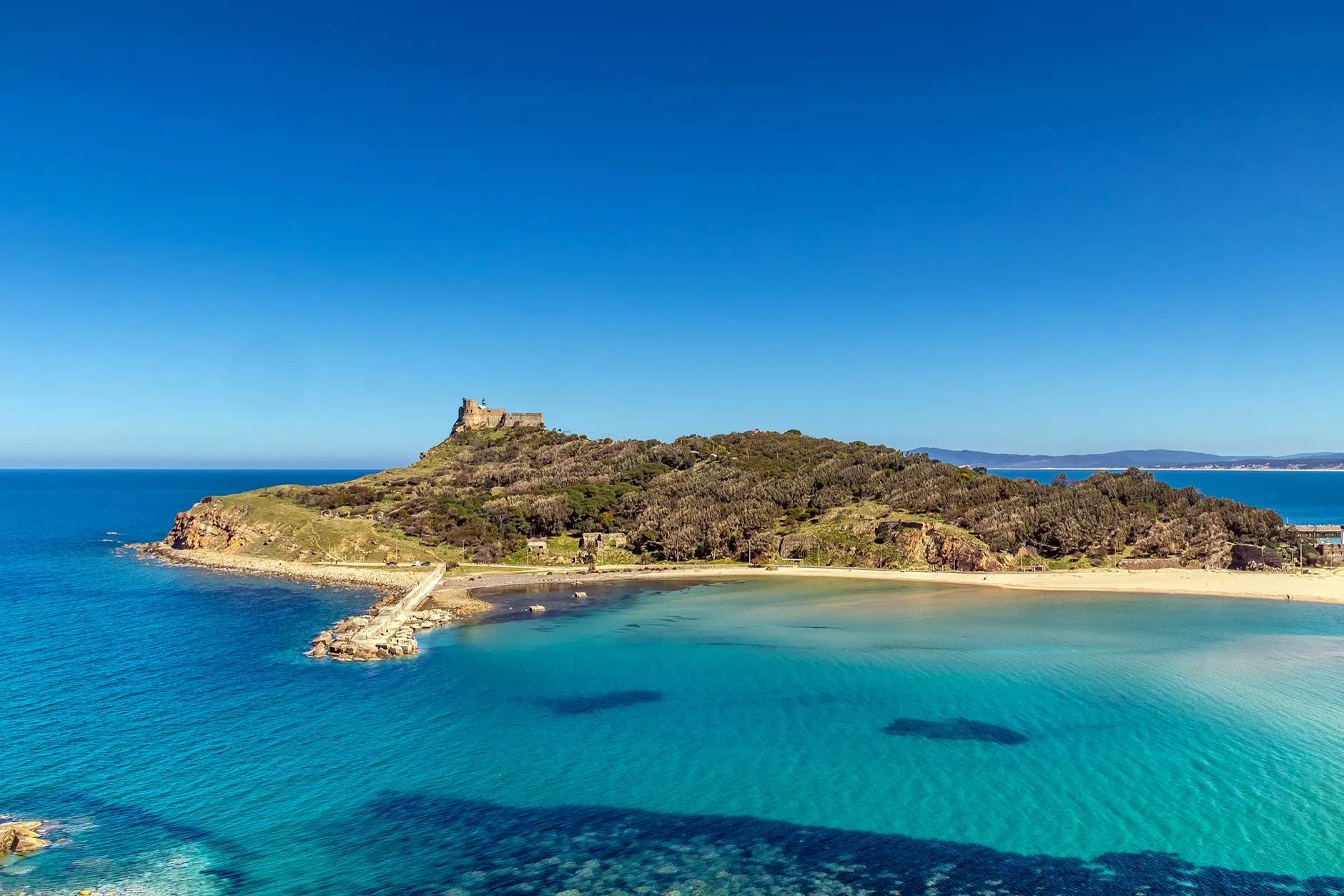 Zielona wyspa La Galite w pobliżu Tabarki