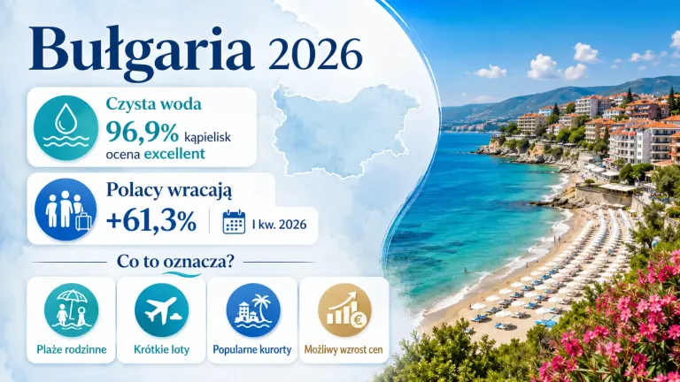 Bułgaria ma jedne z najczystszych kąpielisk w UE. Polacy coraz chętniej wracają nad Morze Czarne