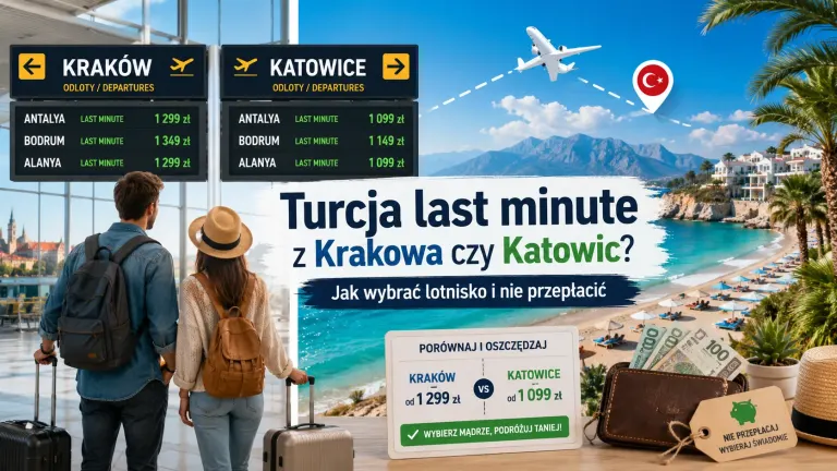 Turcja last minute z Krakowa czy Katowic? Jak wybrać lotnisko i nie przepłacić