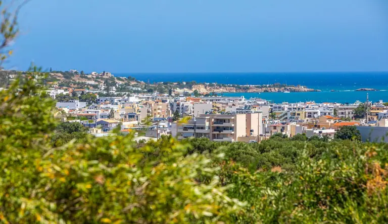 Widok na Heraklion i morze na Krecie