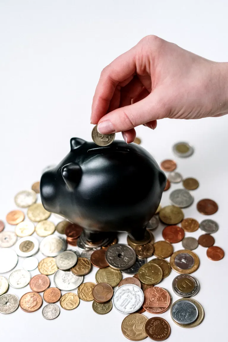 Monety i banknoty w portfelu podróżnym