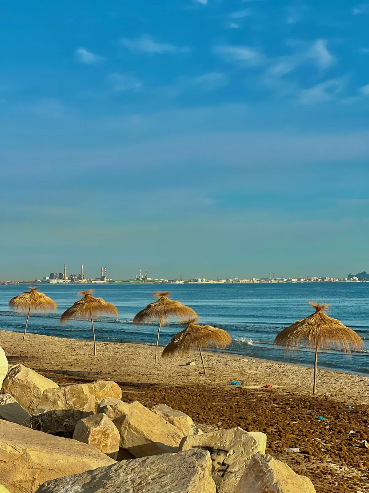 Plaża Gammarth na tunezyjskim wybrzeżu