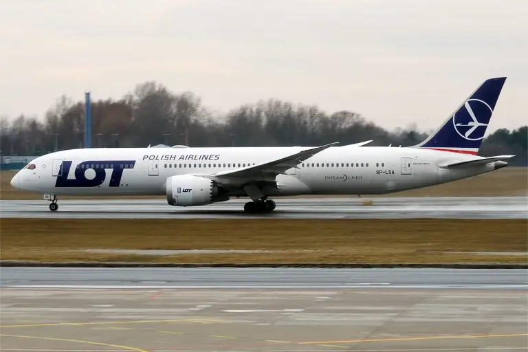 Boeing 787-9 Dreamliner LOT podczas lotu
