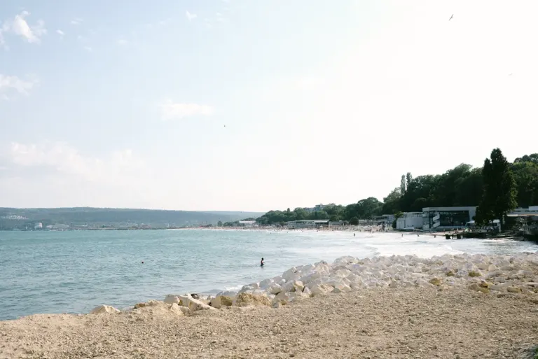 Plaża w Warnie nad Morzem Czarnym