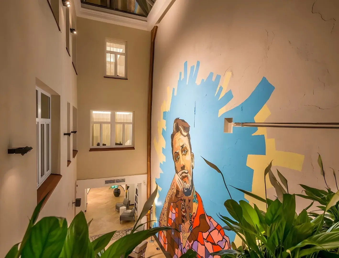 Lobby hotelu Artagonist Art Hotel