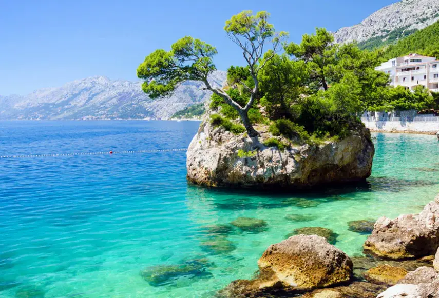 Plaża przy hotelu Bluesun Hotel Mala Berulia