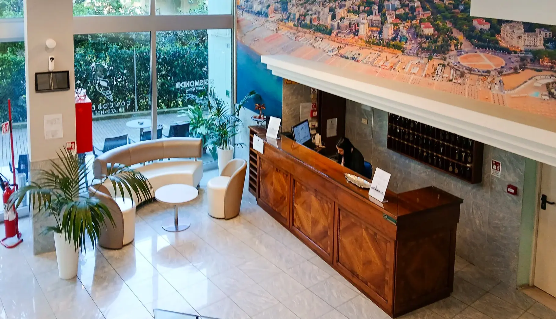 Lobby hotelu Concordia Palace