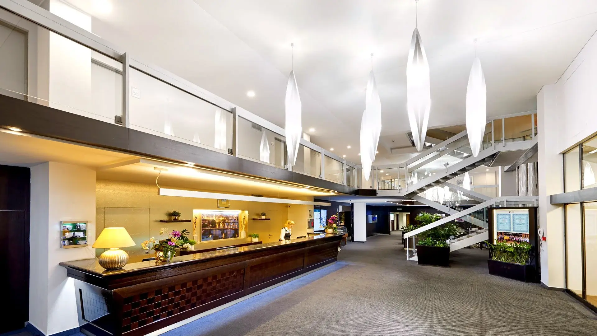 Lobby hotelu Congress & Wellness Hotel Olšanka