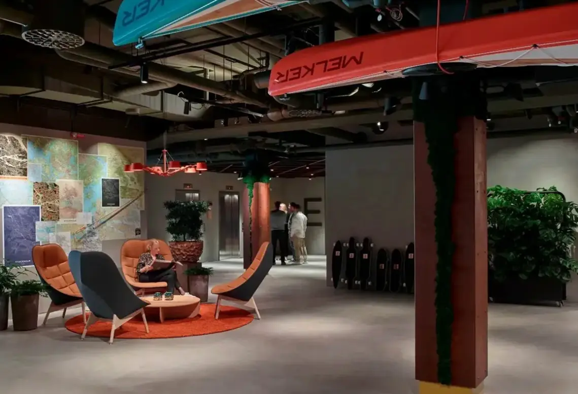 Lobby hotelu Downtown Camper by Scandic