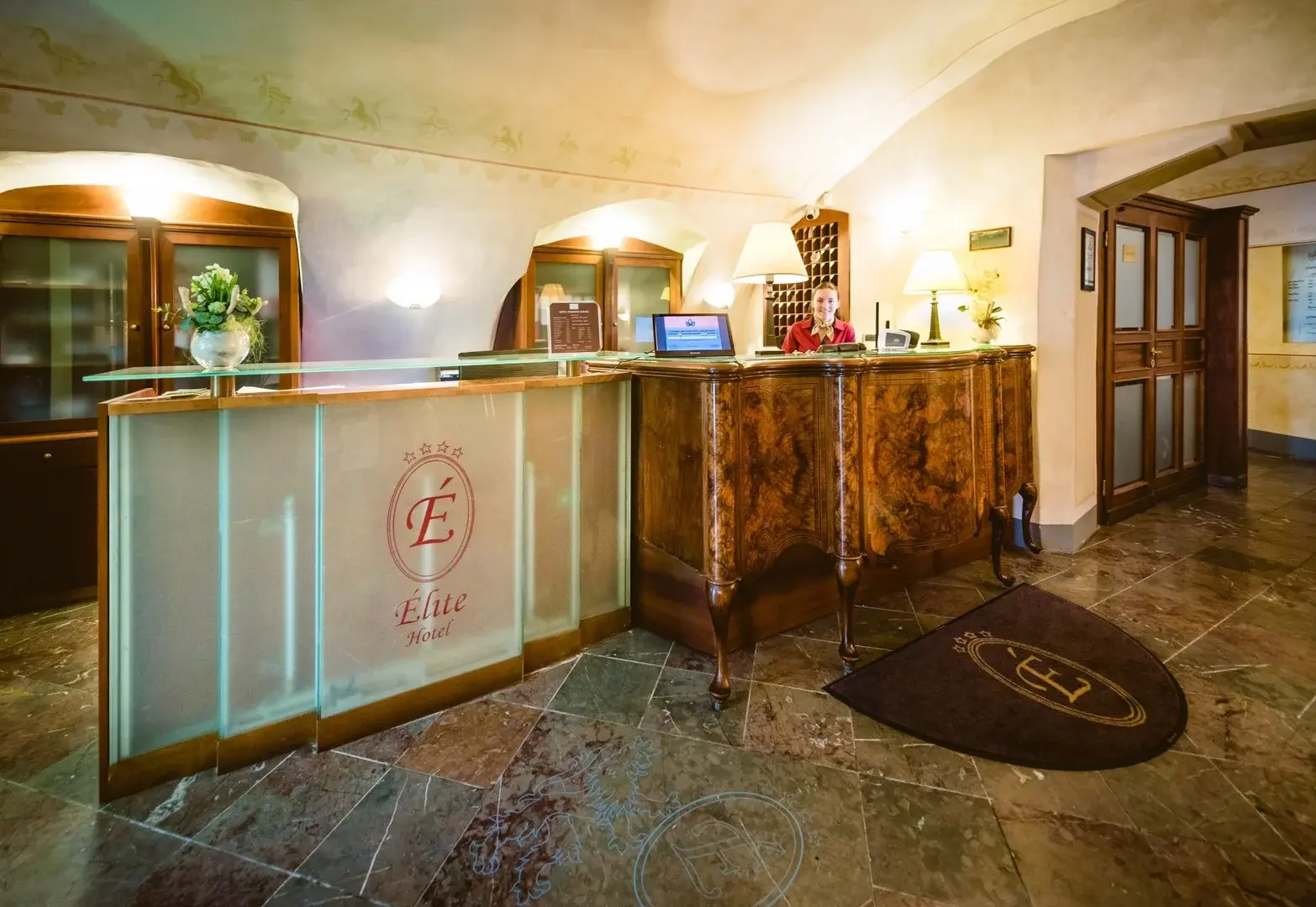 Lobby hotelu Élite Prague