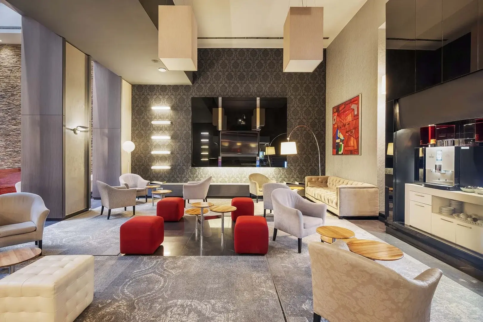 Lobby hotelu Eurostars Palazzo Zichy