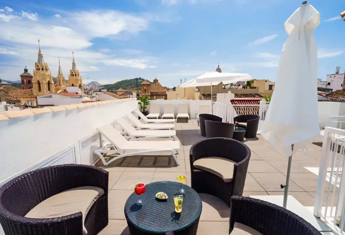 Widok z hotelu Exe Málaga Museos