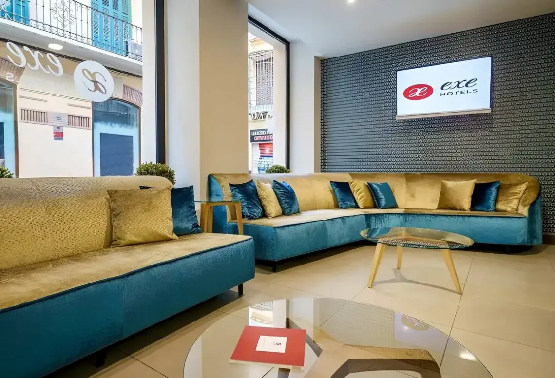 Lobby hotelu Exe Málaga Museos