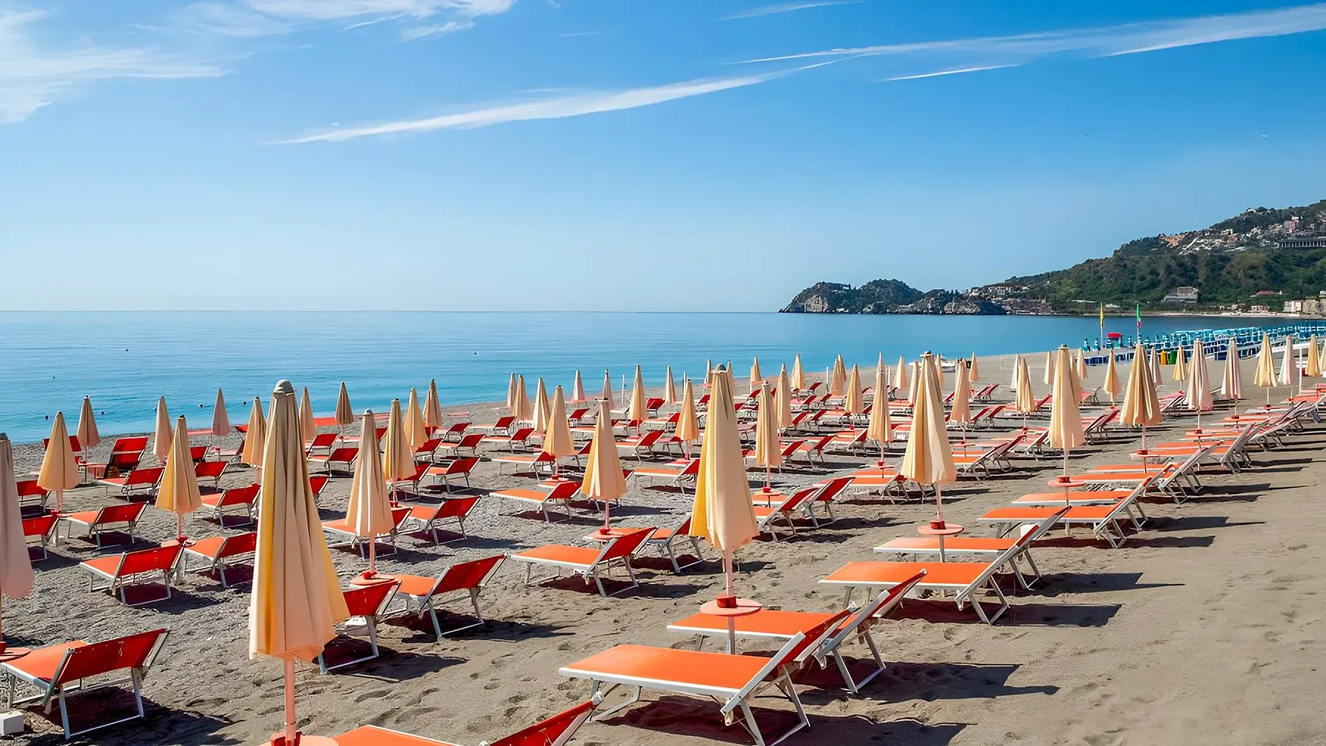 Plaża przy hotelu Le Terrazze