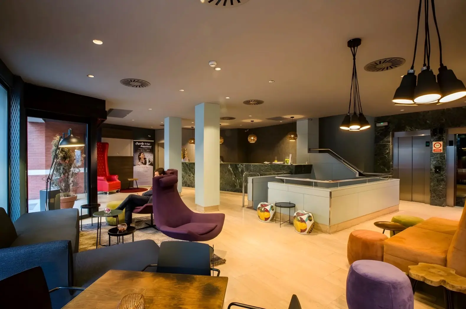 Lobby hotelu Leonardo Boutique Hotel Madrid