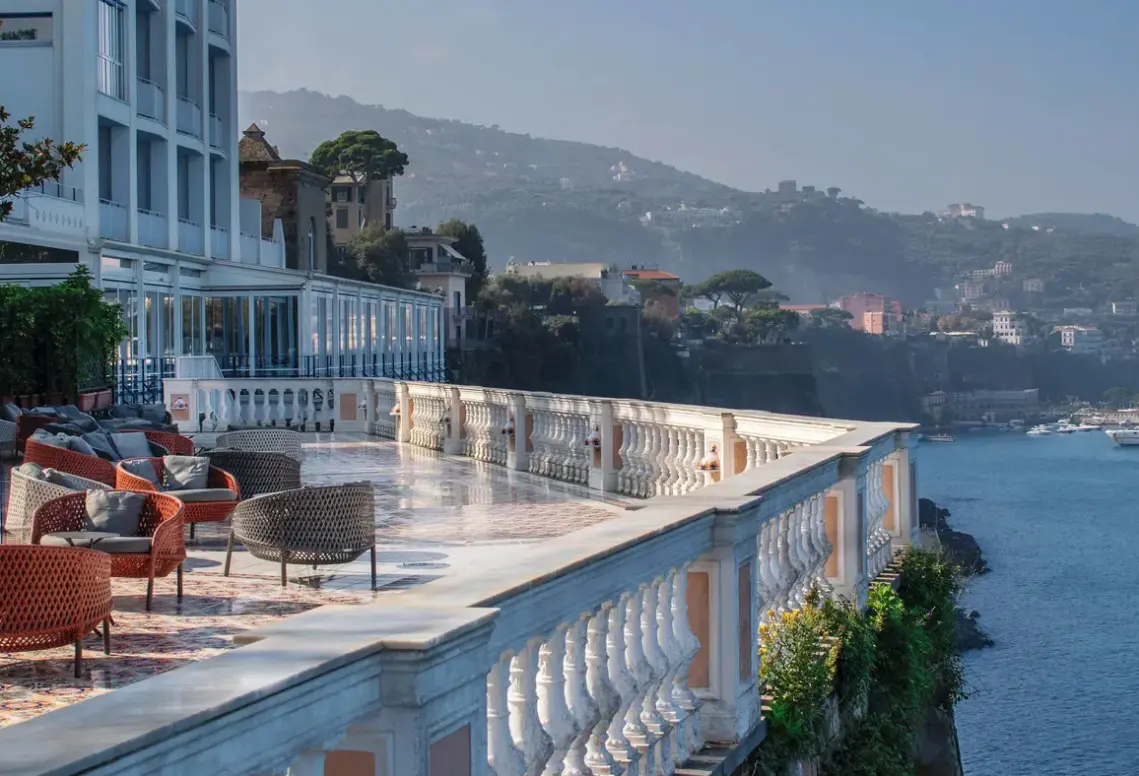 Widok z hotelu Parco dei Principi