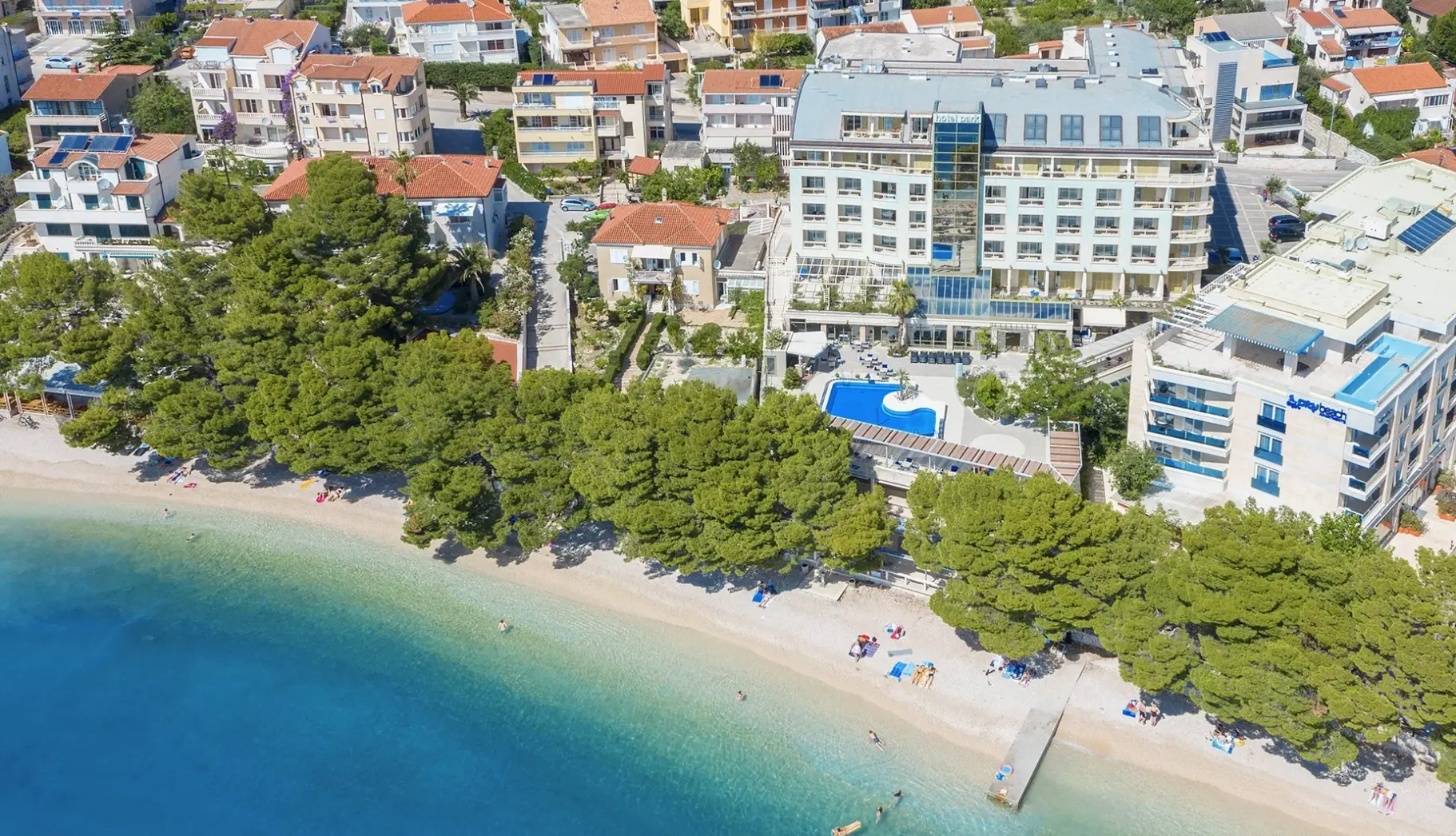 Plaża przy hotelu Park Makarska