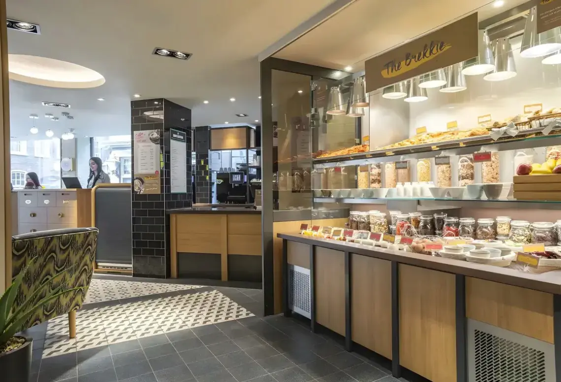 Restauracja i jedzenie w hotelu Point A Liverpool Street