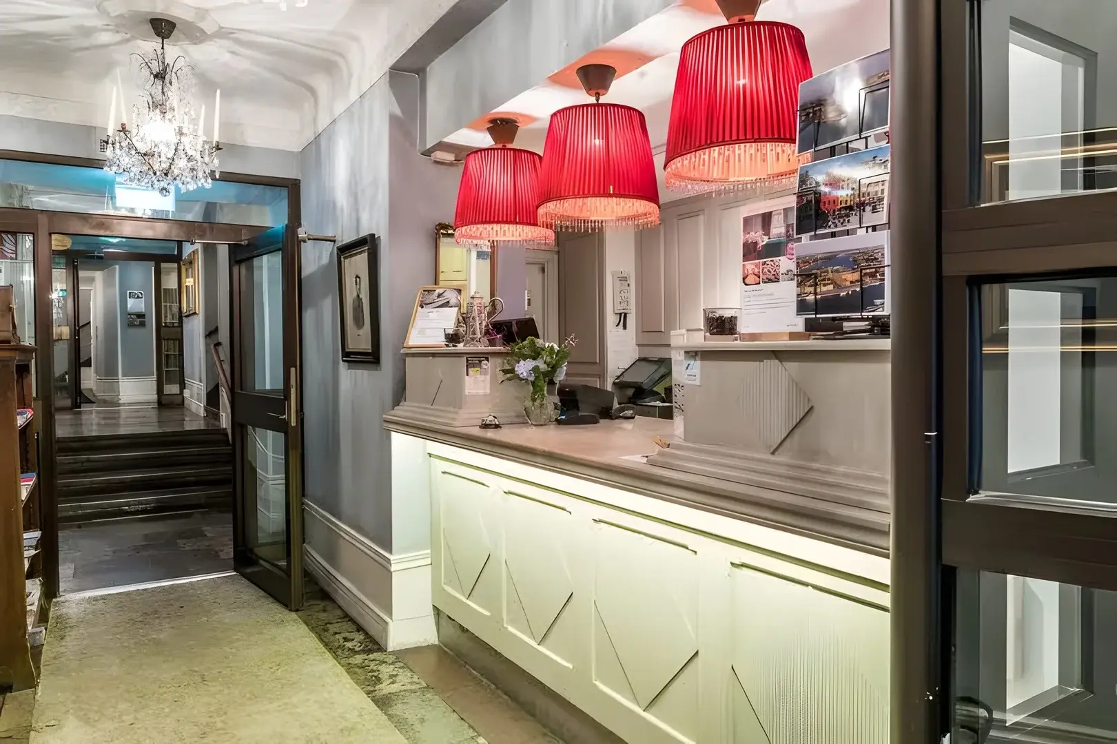 Lobby hotelu Scandic Gamla Stan