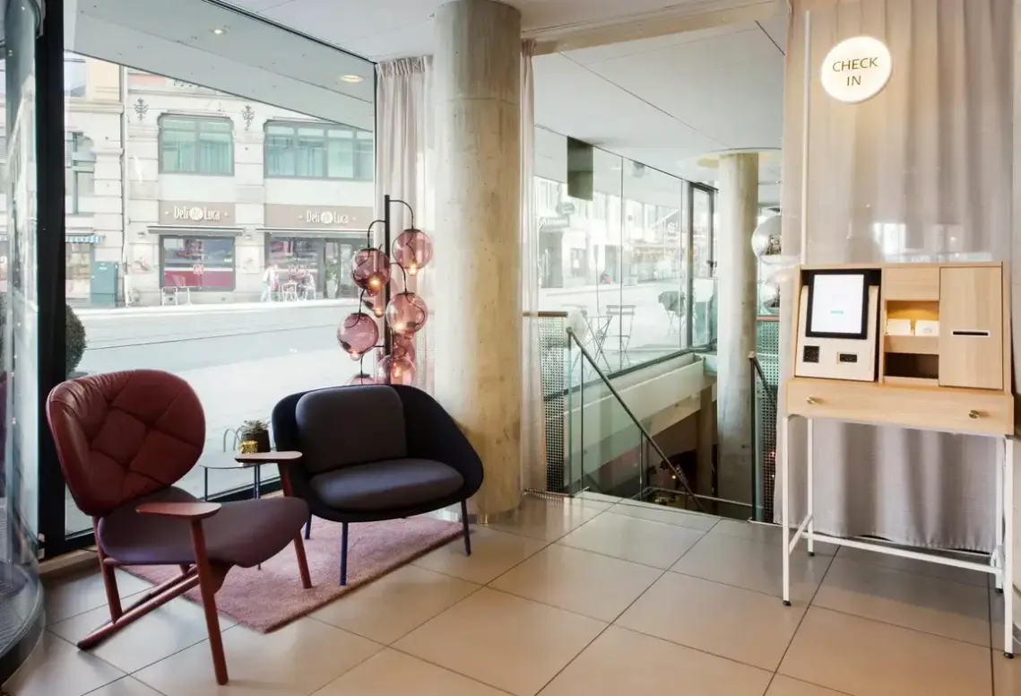 Lobby hotelu Scandic Grensen
