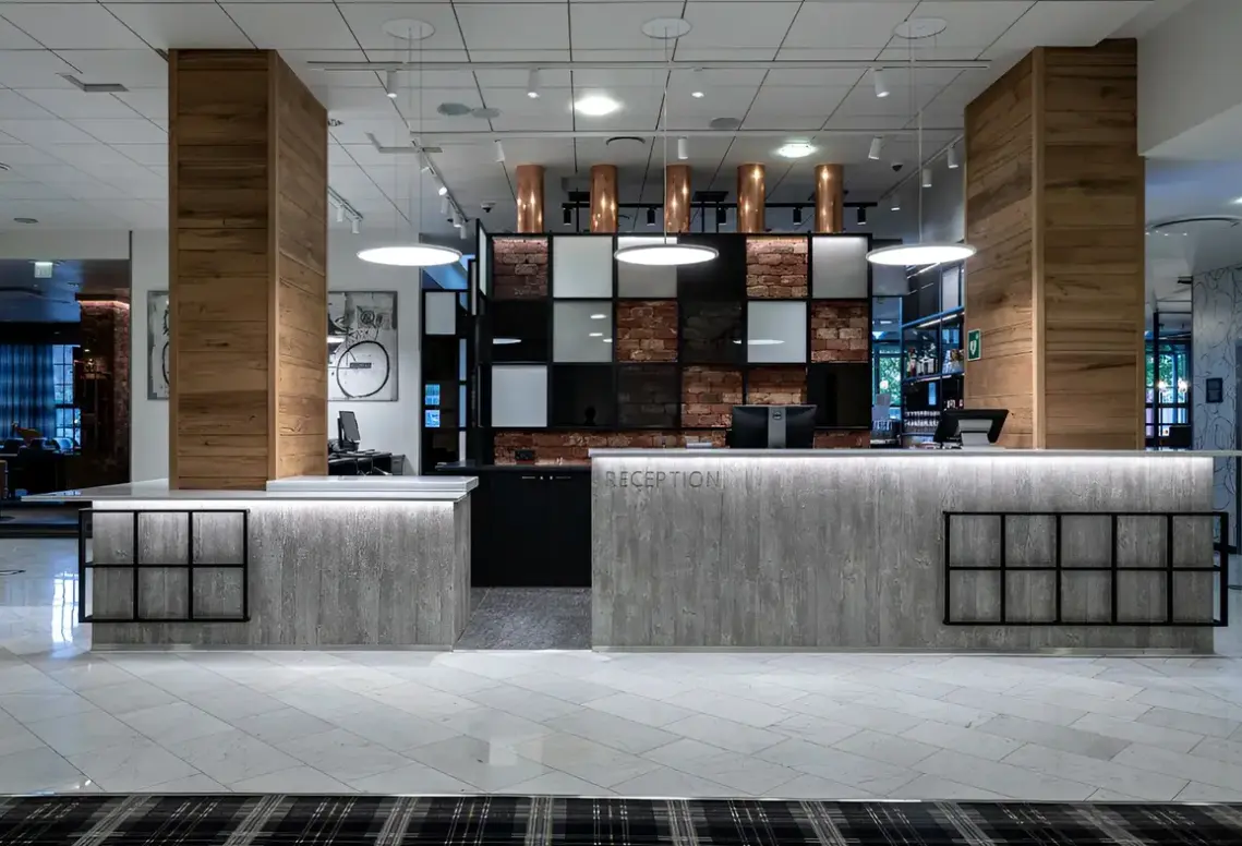 Lobby hotelu Scandic Pasila