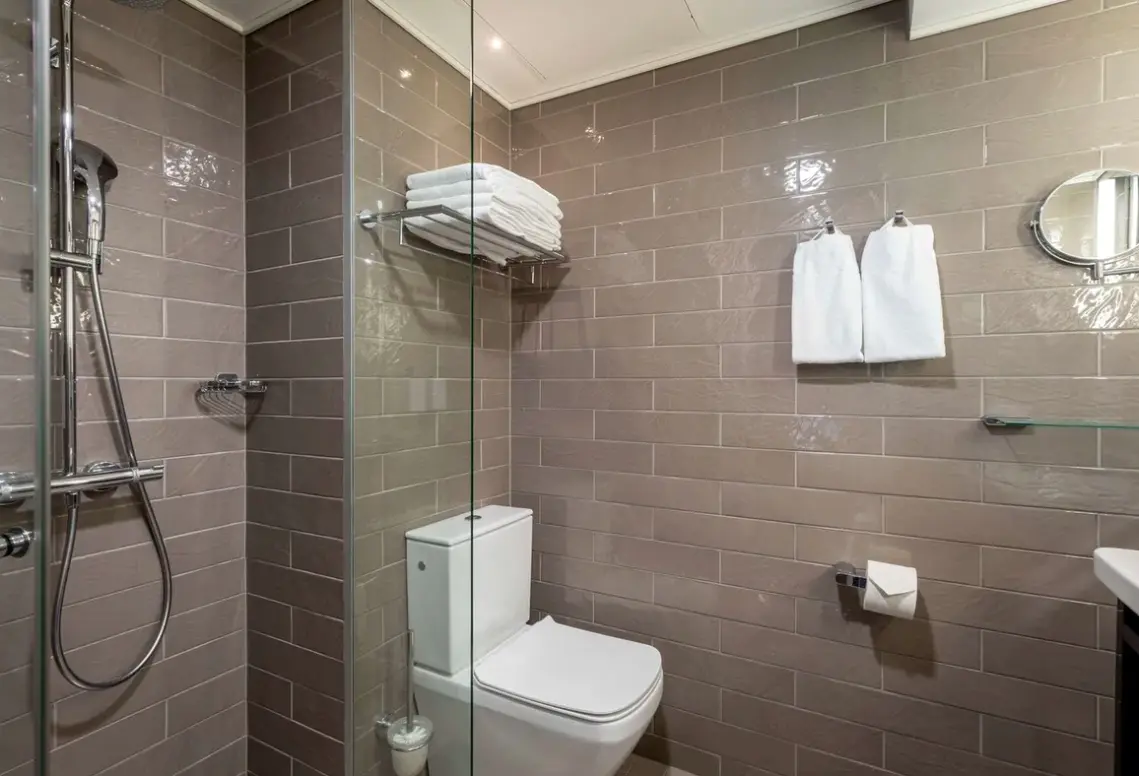 Łazienka w pokoju hotelu Scandic Rovaniemi City