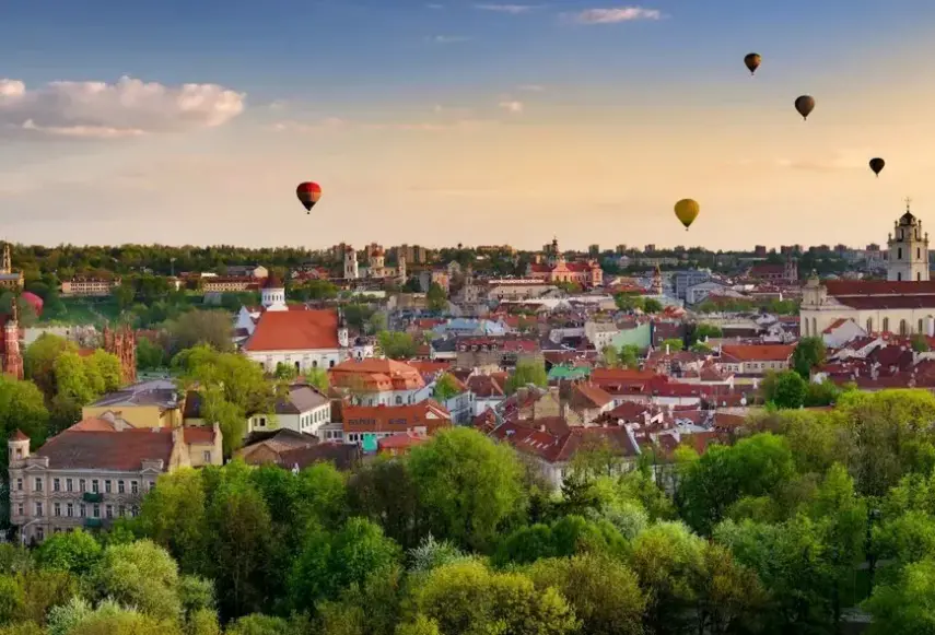Widok z hotelu Vilnius Grand Resort