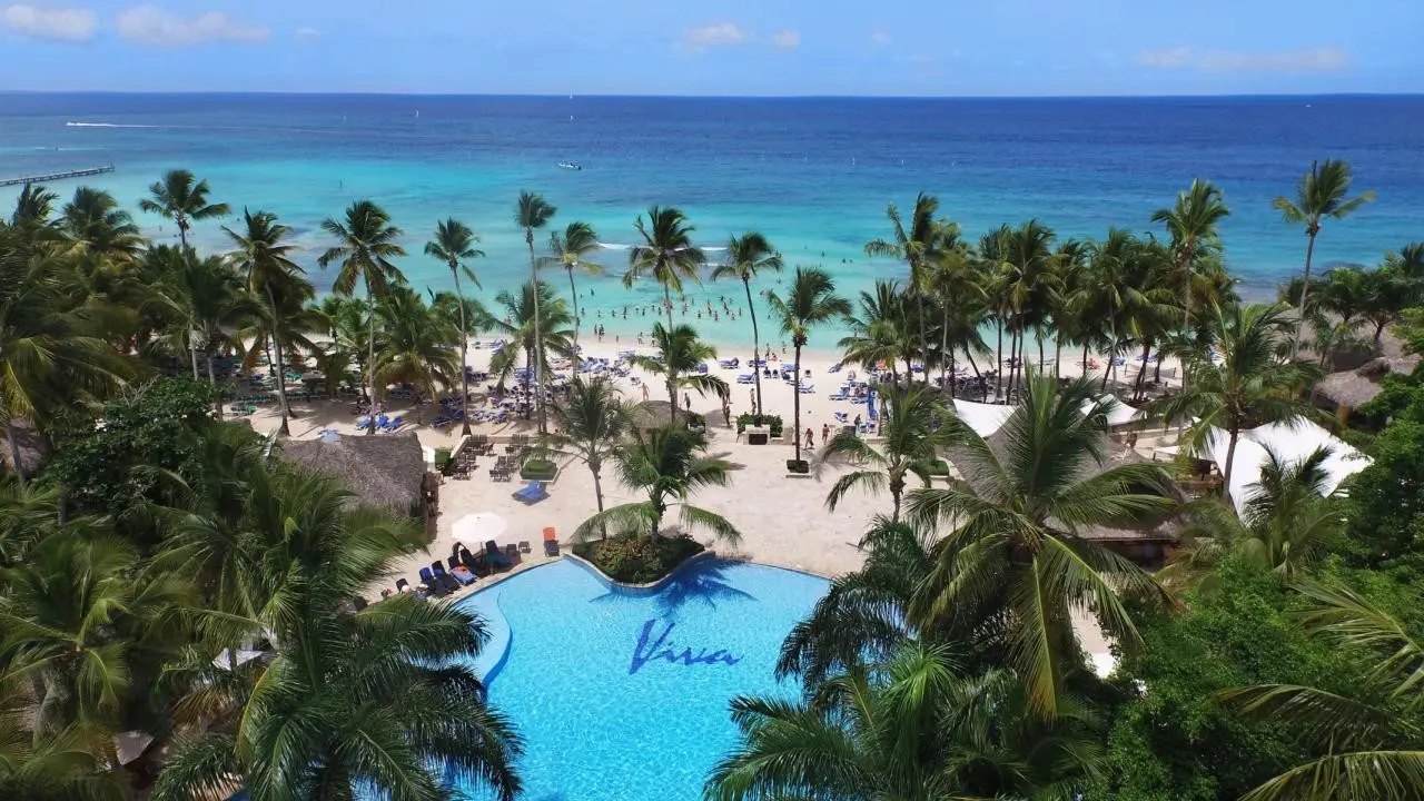 Plaża przy hotelu Viva Wyndham Dominicus Beach