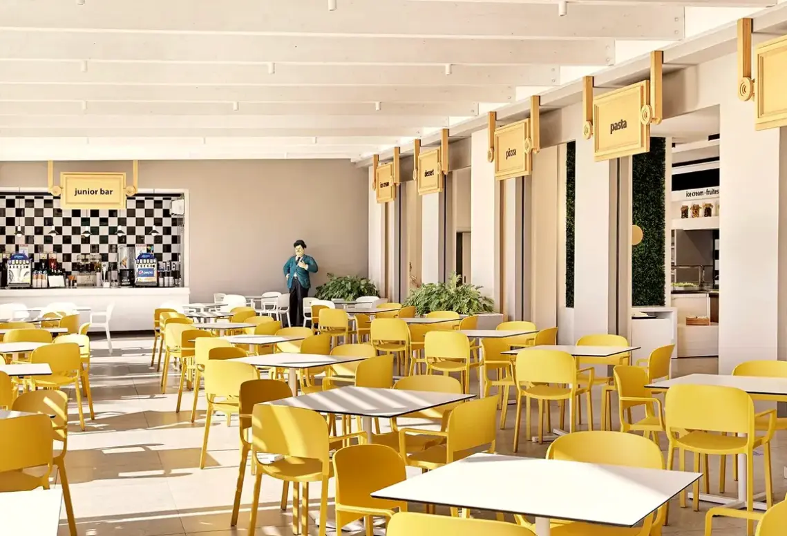 Restauracja i jedzenie w hotelu Esperides Beach Family Resort