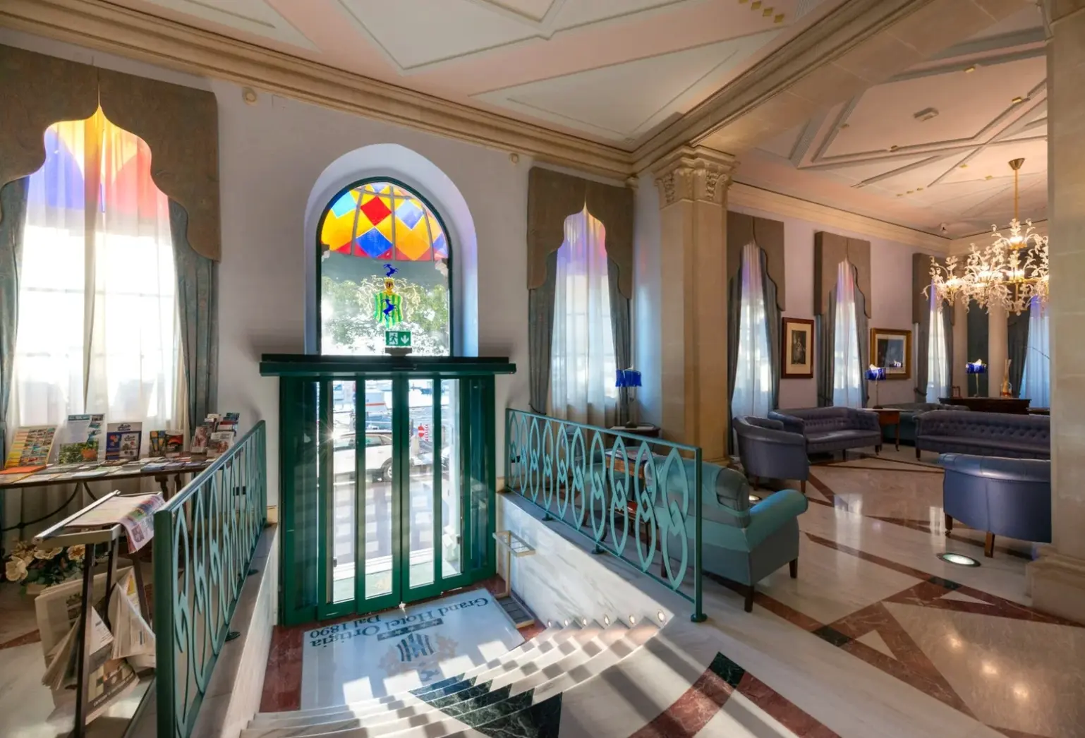 Lobby hotelu Grand Hotel Ortigia