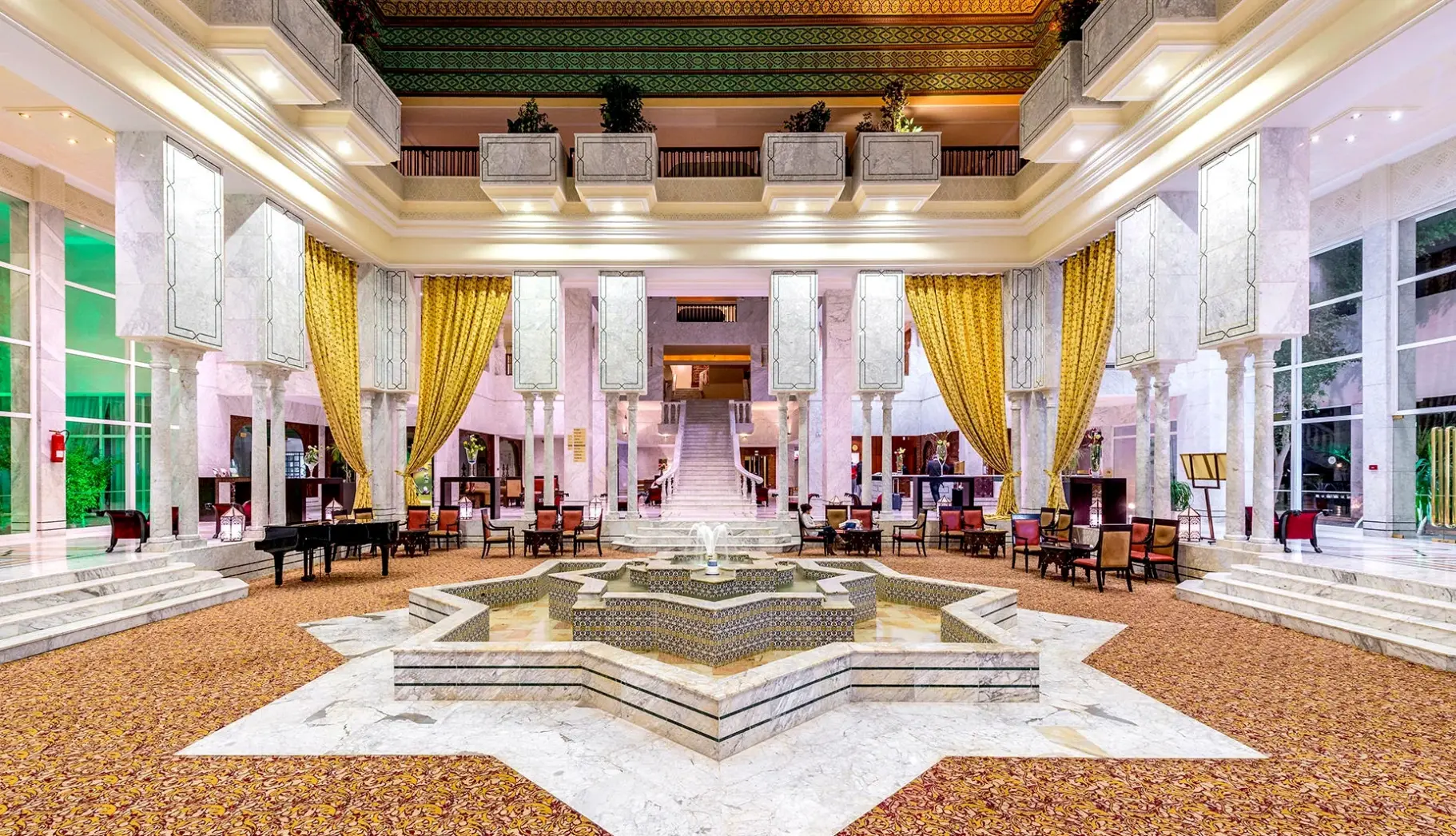 Lobby hotelu Le Royal Hammamet Hotel & Resort