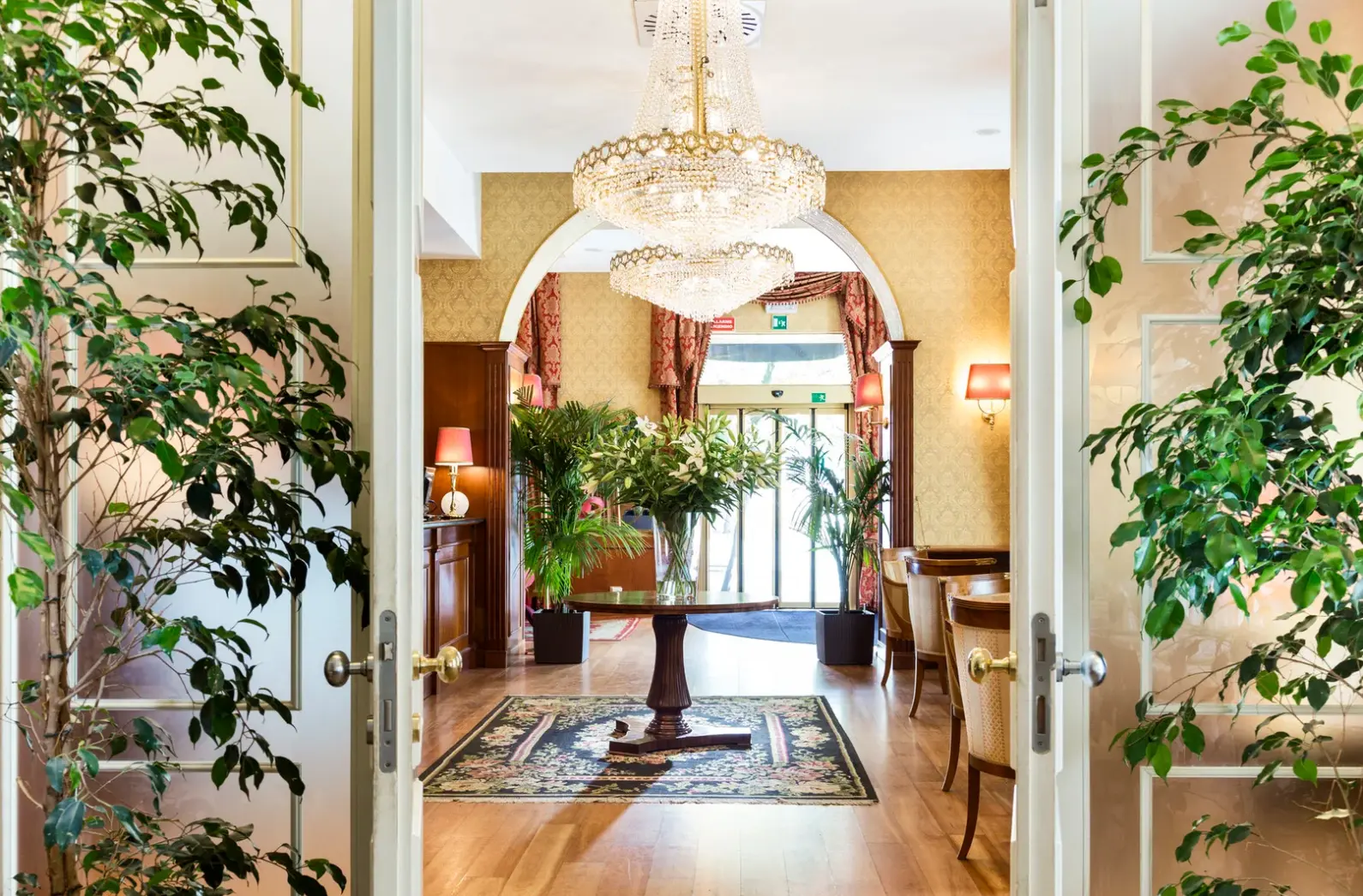 Lobby hotelu Milton Roma