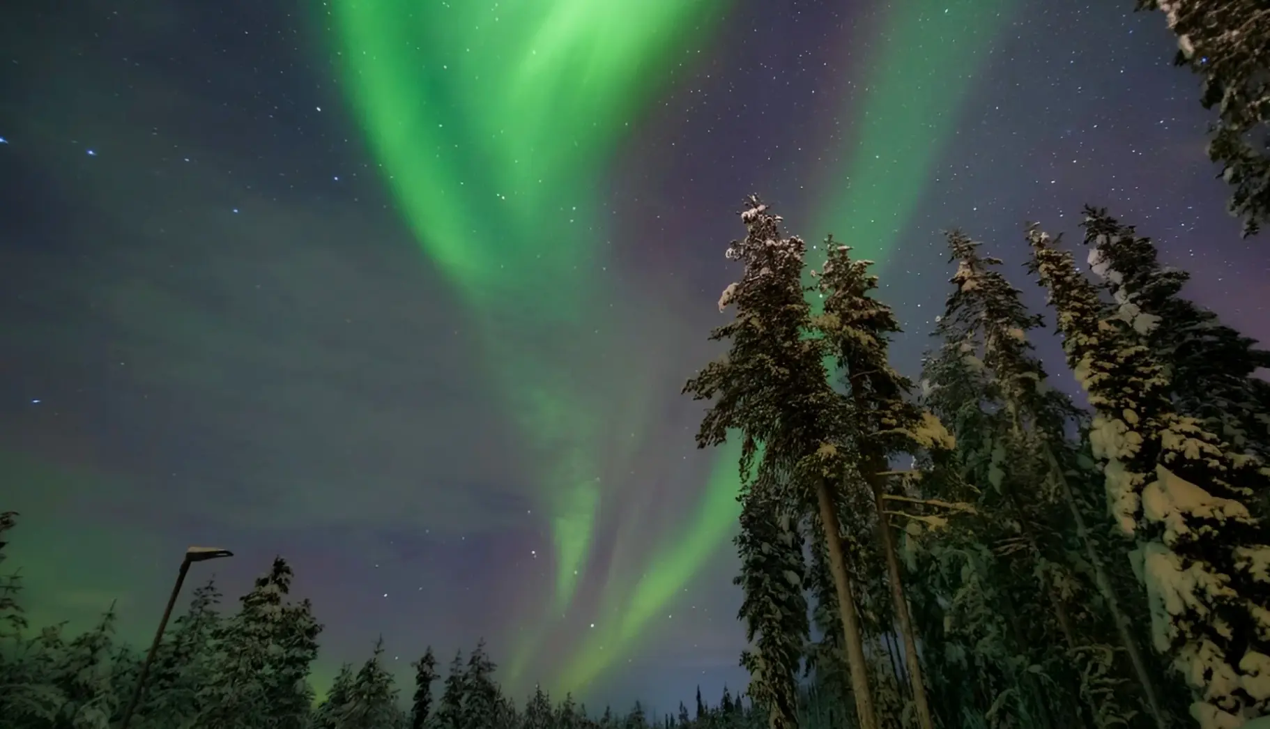 Widok z hotelu Northern Lights Village Levi