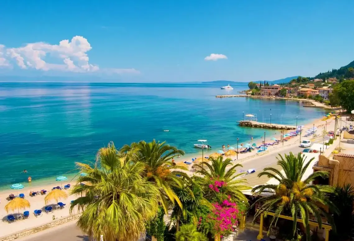 Plaża przy hotelu Potamaki Beach