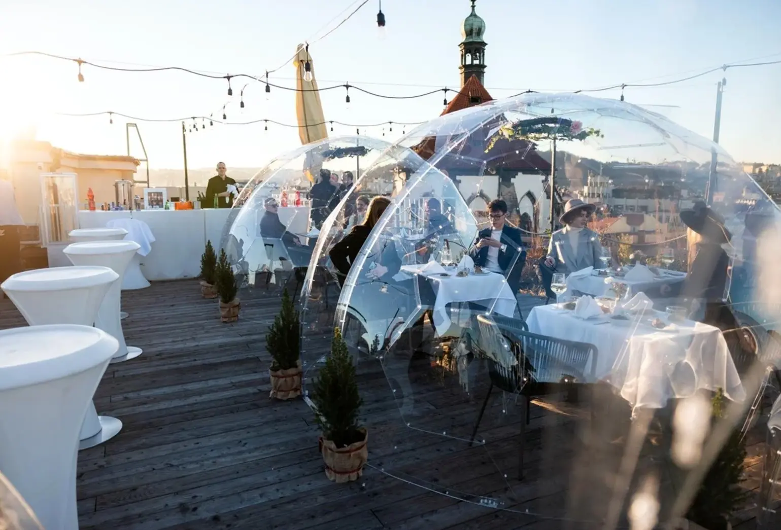 Widok z hotelu Pytloun Boutique Hotel Prague