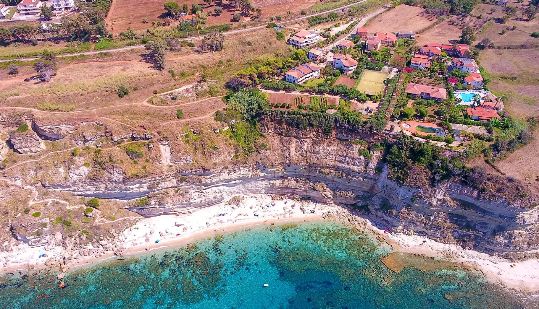 Plaża przy hotelu Residence Le Playe