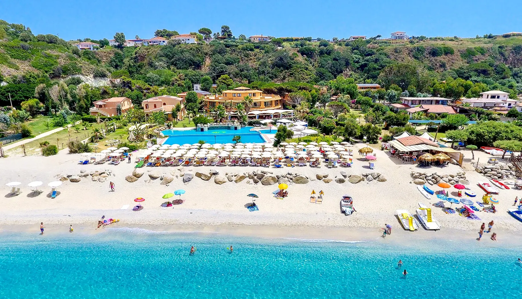 Plaża przy hotelu Residence Solemare Club Village