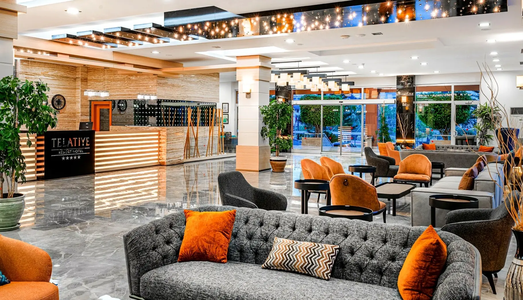 Lobby hotelu Telatiye Resort