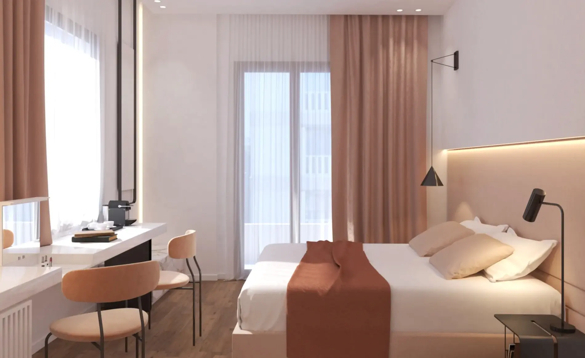 Pokój w hotelu The Marblous Athens