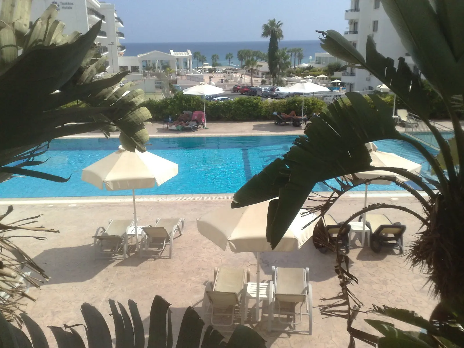 Basen w hotelu Vrissaki Hotel Apartments
