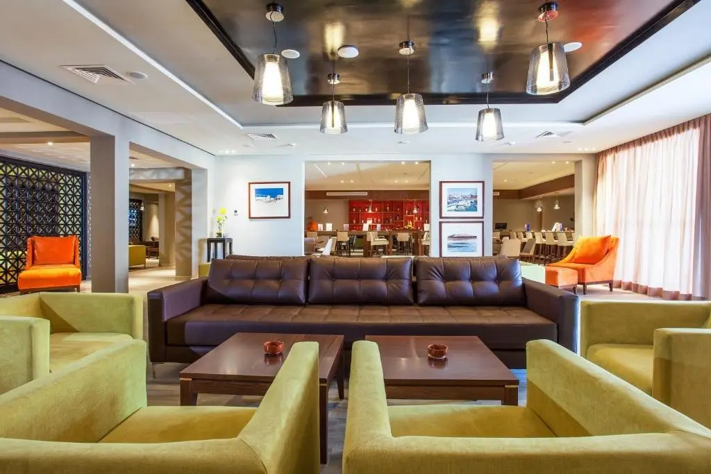 Lobby hotelu Les Dunes dOr