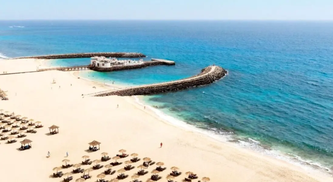 Plaża przy hotelu Sol Dunas Family
