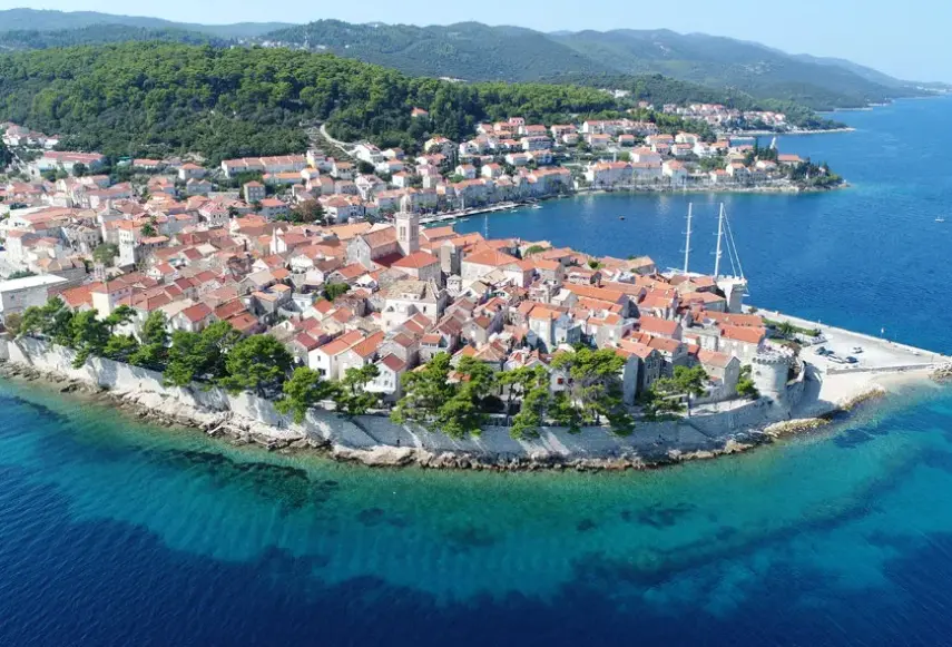 Widok z hotelu Hotel Aminess Younique Korčula Heritage