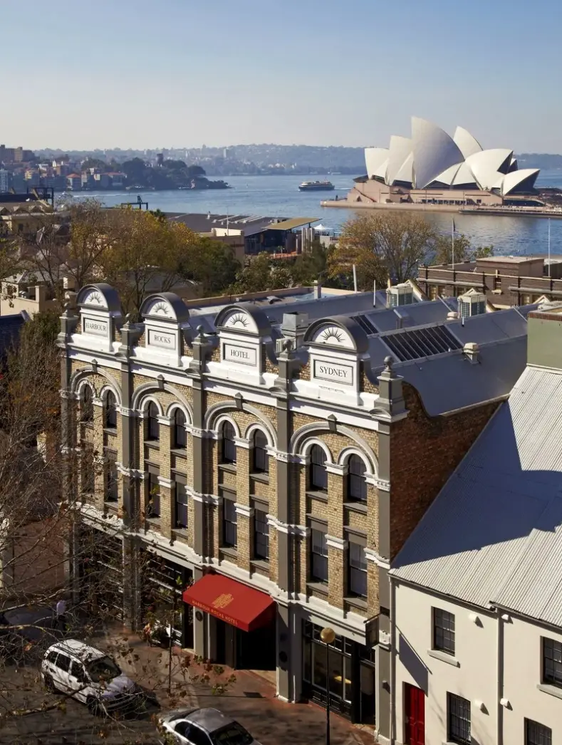 Widok z hotelu Hotel Harbour Rocks Sydney