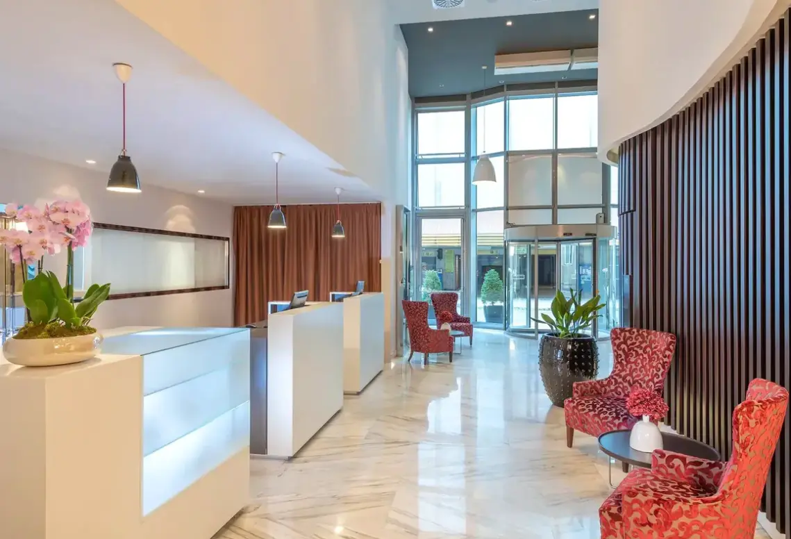 Lobby hotelu NH Collection Budapest City Center