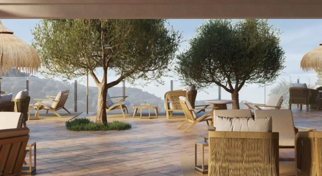 Basen w hotelu Cala San Miguel Ibiza Resort Curio Collection by Hilton