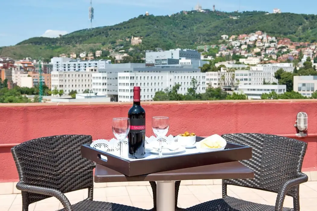 Widok z hotelu Catalonia Park Güell