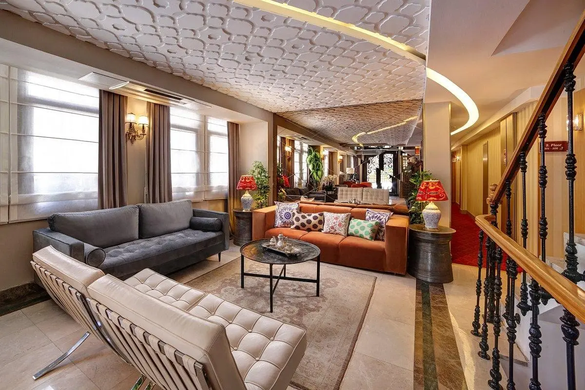 Lobby hotelu Almina